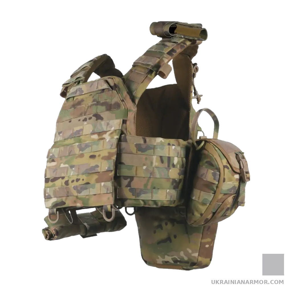 Комплект: плитоноска Kiborg GU gen.2 + 8 підсумків, MultiCam