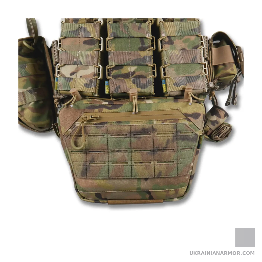 Комплект: плитоноска Kiborg GU gen.2 + 8 підсумків, MultiCam
