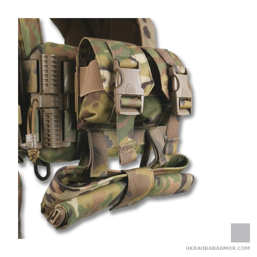 Комплект: плитоноска Kiborg GU gen.2 + 8 підсумків, MultiCam